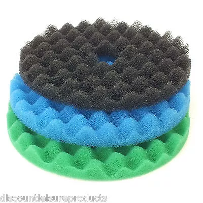 £21.99 • Buy Cloverleaf CL2 Fish Pond Filter Foam Sponge Set Of 3