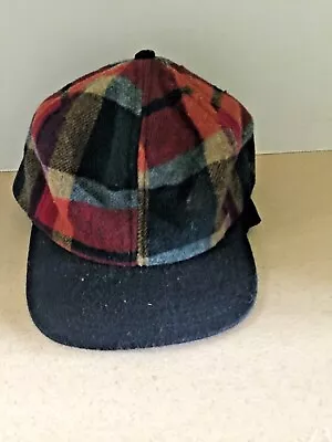 Vintage P  Wool Plaid Hunting Lumberjack Winter Thinsulate Cap  Flaps Men L  USA • $20