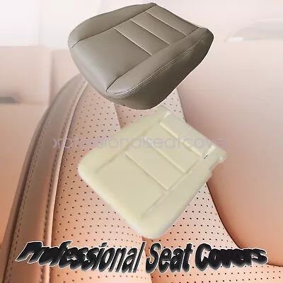 For 2002-2007 Ford F250 F350 Lariat Driver Bottom Seat Cover Tan & Foam Cushion • $69.99