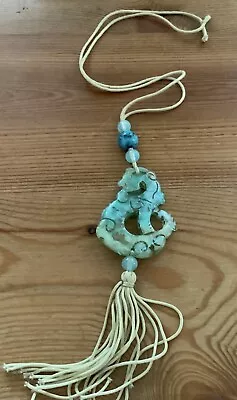 Faux Jade Dragon Necklace • £0.99
