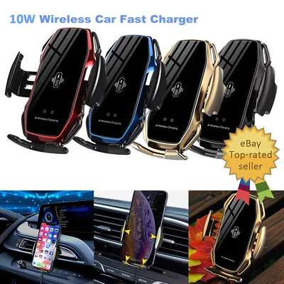 Automatic Clamping Charger Mount Air Vent Phone Holder New Car Charging Wireless • $22.99