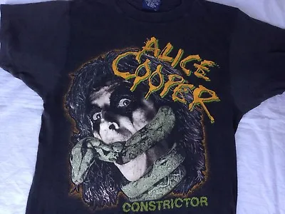 Vtg Alice Cooper T Shirt Medium Constrictor Tour Concert Vinnie Vincent Invasion • $199.99