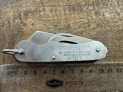Vintage Joseph Rodger’s Sheffield England Pocket Knife Dated 4/1970 • $149