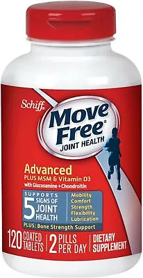 Move Free Advanced Plus MSM And Vitamin D3 Joint Health Supplement With Glucosam • $50.58