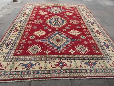 Traditional Hand Made Rugs Afghan Kazak Oriental Wool Red Carpet 352x270cm • £1325