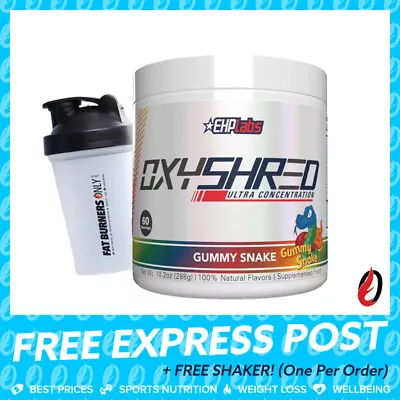 $69.90 • Buy Oxyshred By Ehp Labs 60serves + Free Shaker | Fat Burner Weight Loss Thermogenic
