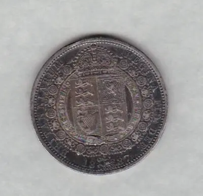 £30 • Buy 1887 Victoria Jubilee Head Halfcrown Coin In Very Fine Condition