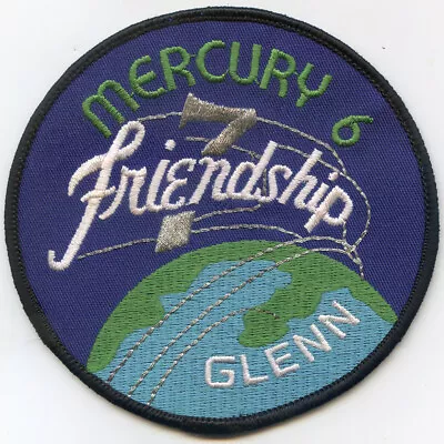 John Glenn Mercury 6 Friendship Emblem Patch 2-1/2  FREE Shipping From US • $3