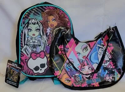 Monster High Backpack (New) And Purse (Used) For Girls  • $18