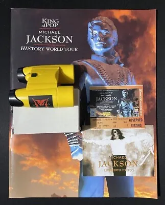 Michael Jackson HIStory World Tour 1997 Souvenir Programme Binoculars Ticket • £85