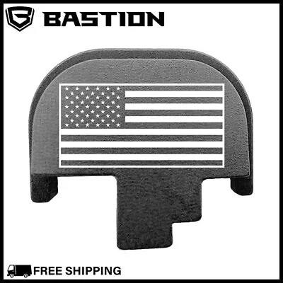 SMITH WESSON SLIDE BLACK PLATE COVER M&P 9/40 45A M2.0 Full Size USA Flag Logo • $18.36