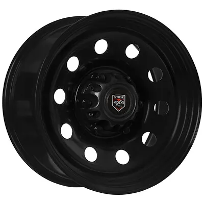 $152.37 • Buy Extreme 4x4 Steel Wheel ROUND 17X8 6/139.7 20P BLACK 106.1 FIT HILUX TRITON CAP