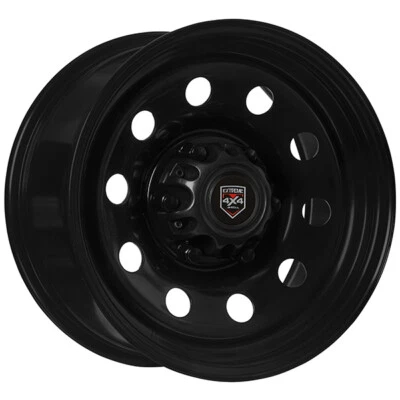 $152.37 • Buy Extreme 4x4 Steel Wheel ROUND 17X8 6/139.7 20P BLACK 106.1 FIT HILUX TRITON CAP