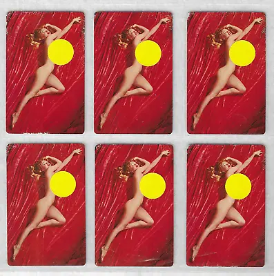 6 Vintage MARILYN MONROE Pinup Playing Cards 1950s Photos NMint By Tom Kelley D • $2.99