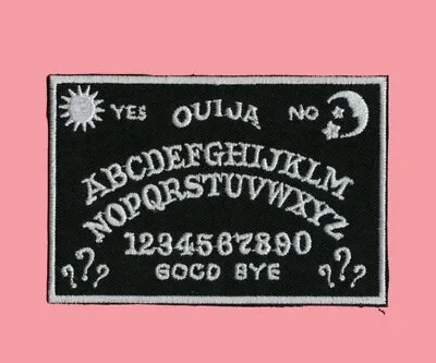 Ouija Board Easy Iron On Patch Sew Black White Goth Pagan Mystic Wicca Spooky • £3.50