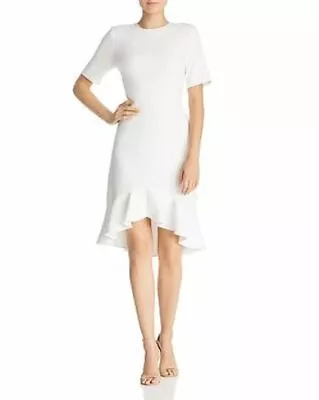 Shoshanna Alessia Crepe Fluted-Hem Dress MSRP $398 Size 8 # 8B 813 NEW • $45.70