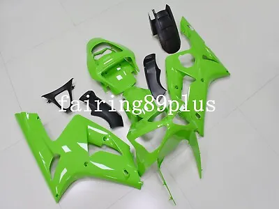 Solid Green ABS Injection Bodywork Fairing Kit Fit For ZX6R 636 2003 2004 • $521.10