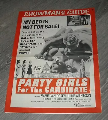PARTY GIRLS For The CANDIDATE PROMO MOVIE PRESSBOOK MAMIE VAN DOREN TED KNIGHT • $9.99