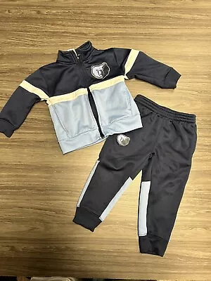 Toddler Navy Memphis Grizzlies Shot Caller Full-Zip Track Jacket & Pants Set 2T  • $20