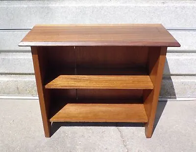 Vintage Solid Oak Bookcase Open Shelving Unit Bookshelf Display Shelf • $405