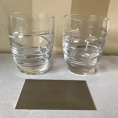 Stuart Crystal Jasper Conran AURA 2x Tumbler Drinks Glass NEW 31527/584 Set B • £120