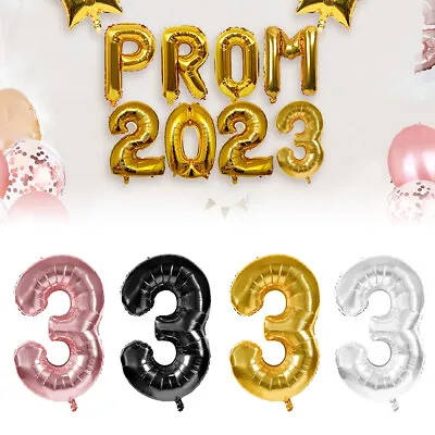 £2.87 • Buy PROM 2022/2023 Foil Letter Graduation High School Grand Party Balloon Decoration