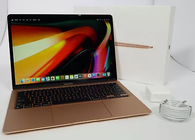 Apple MacBook Air 13-Inch 2020 M1 256GB SSD 8GB RAM Gold Sonoma 1 Cycle • $629.99