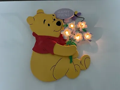 Midwest Of Cannon Falls-winnie The Pooh~happy Spring~lighted Battery Wall Plaque • $23.75