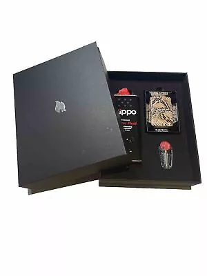 Zippo Premium Lighter Brown Snake Skin Design  Fuel Flint Luxury Gift Pack USA • $129.95