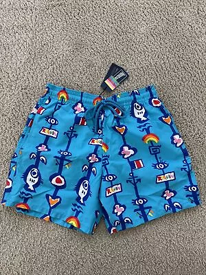 NWT Authentic Vilebrequin MOOREA Swim Trunks - MEN- BLUE - SPECIAL EDITION - 3XL • $125