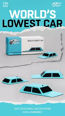 Bug Car (Worlds Lowest Car) Teal Micro Turbo • $11.99