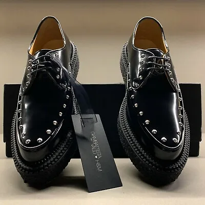 GIAMBATTISTA VALLI X H&M Mens Black Creeper Shoes Loafers Size  UK 6.5 / EUR 40  • £159