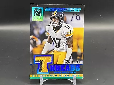 2014 Donruss Elite Mike Wallace Throwback Threads Patch /49 Steelers • $9.99