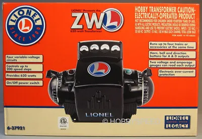 LIONEL ZW-L 620 WATT TRANSFORMER FOR TRAINS O GAUGE Railroad Engine 6-37921 NEW • $988.84