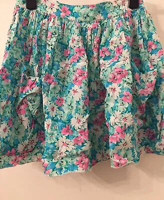 Sailor’s SKIRT Floral SUMMER Skirt Waist 26” & Length 16” • £16
