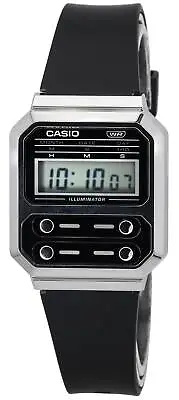 Casio Vintage Digital Black Dial Quartz A100WEF-1A A100WEF-1 Unisex Watch • $98.69