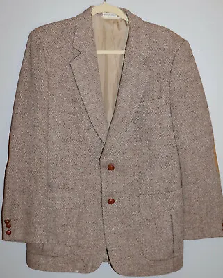 Vintage Mercedes 100% Wool 2 Button Tweed Jacket Size 40R  • $22