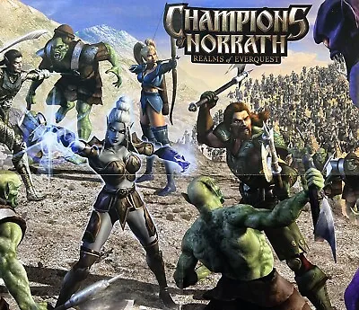 2003 CHAMPIONS OF NORRATH: Realms Of EverQuest Orig VTG Poster 52x38cm EGM 172 • £22.31