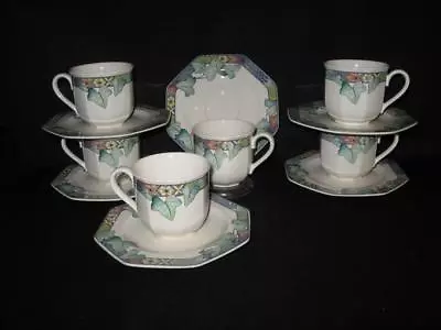 Villeroy & Boch 1748 Germany Pasadena Cups & Saucers - Six Sets • $149.95