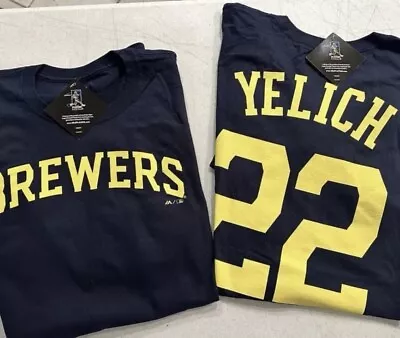 Milwaukee Brewers Mlb Christian Yelich Majestic Jersey Shirt (XL) • $12