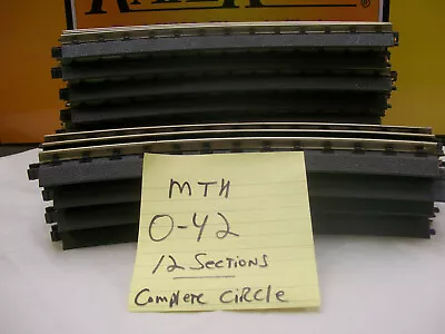 Brand New Mth # 40-1042 Realtrax 0-42 Hollow Rail Complete Circle 12 Sections • $89.97