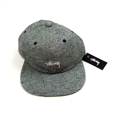 £35 • Buy Stüssy Stock Melange Strapback Cap, Available In Colours Grey And Green