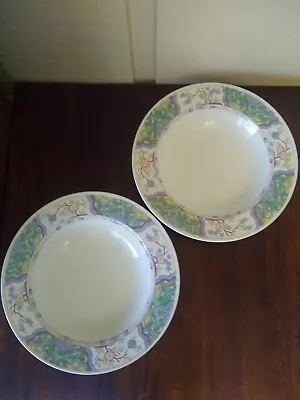 2 Large Soup Bowls Mikasa Provincial Villa Medici • $9.99
