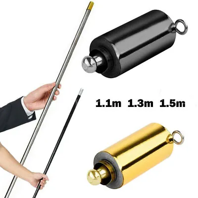 Magic Pocket Staff Telescopic Black Rod Metal Stick 1.3-1.5m Portable Trick Toys • $8.36