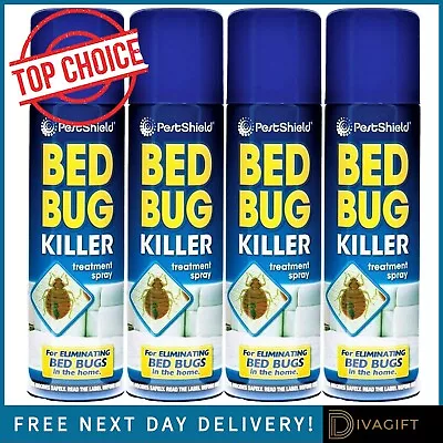 200ml Bed Bug Killer Spray Strong Insect Carpet Mattress Eliminate Treatment New • £38.99