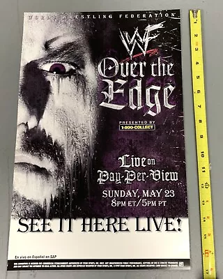 5/23/99 WWF Over The Edge Poster - 17x11 - The Undertaker The Rock Triple H • $19.99