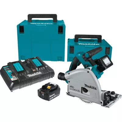 Makita 18V X2 BL Li-Ion 6-1/2 In. Plunge Circular Saw Kit (5 Ah) XPS01PTJ New • $554.88