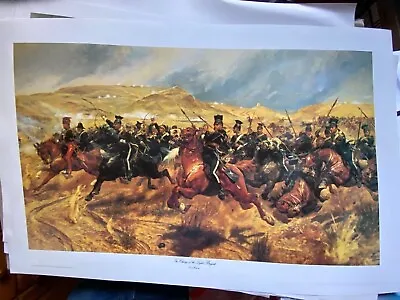 17th Lancers Military Art Print Charge Of The Light Brigade Balaclava Crimean Wa • £25