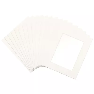 5.1  X 6.6  Picture Mat Photo Backing Board For 3.5  X 5  White 15Pcs • $21.46