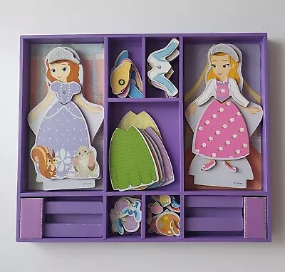 Melissa And Doug Disney Sofia The First & Amber Wooden Magnetic Dress-Up 5784 • $29.99